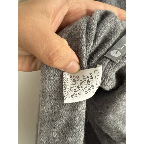 In2 By InCashmere Topper Poncho Heather Gray One Size Cozy Winter Loungewear - Picture 7 of 8